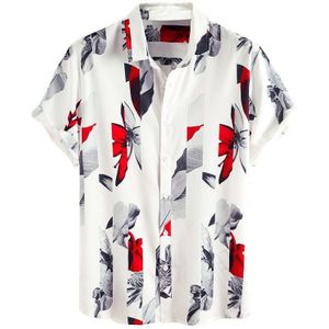 Stijlvolle Butterfly Print Heren Shirts Zomer Gloednieuwe Korte Mouw Mannen Casual Party Top Blouse Chemise Homme