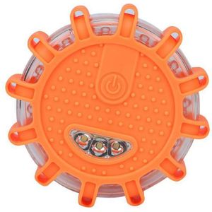 Mini 12LED 8 Modus Emergency Veiligheid Road Flare Knipperlicht Magnetische Base Disc Knipperlicht Voor Auto Vrachtwagen