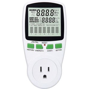 2Pin Eu Us Plug Digitale Met Socket Elektrische Kwh Meting Wattage Monitor Thuis Multifunctionele 230V Smart Power Meter Draagbare