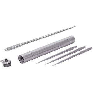 Outdoor Draagbare Titanium Legering Tandenstokers Opslag + Herbruikbare [Niet Giftig] Titanium Legering Tandenstoker