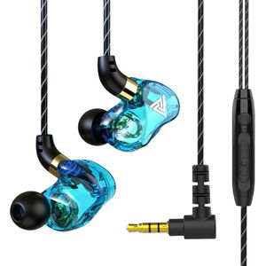 Qkz SK7 Koperen Driver 3.5Mm Wired Hoofdtelefoon Super Bass Koptelefoon Hifi Stereo Oordopjes Muzikant Monitor Headset Fone De Ouvido