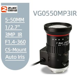 Model IP Camera 5-50mm Varifocale 3 Meagapixel CCTV Lens 1/2. 7 "Auto Iris Security Camera Lens CS-Mount IR Surveillance Lens