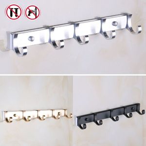 Handdoek haak haak muur opknoping muur gratis ponsen ruimte aluminium wc paskamer garderobe deur haak