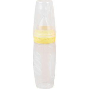 Baby Leuke Zuigfles Baby Fles Menigte Training Siliconen Fles Squeeze Lepel Kind Voedsel Spoonfood Supplement Fles