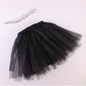 Baby Meisje Tutu Rok Schattige Kinderen Prinses Tule Rokken Met Strass Hoofdband Party Pasgeboren Fotografie Props Foto