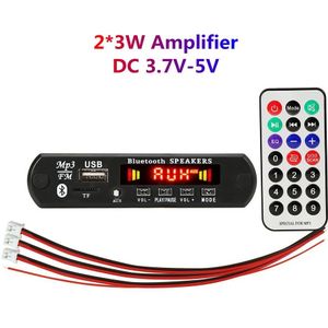 Dc 5-12V Bluetooth Module Mp3 Draadloze Radio Fm Usb Mp3 Versterker Auto Fm Radio Module Ondersteuning Tf usb Aux Handsfree Call Record
