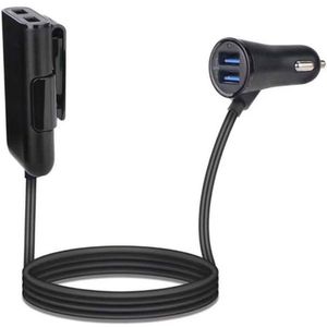Vehemo 4 Poorten USB Auto Auto Charger Opladen Adapter Tabletten Originele Back Clip Smartphones Auto Charger 2 Voorstoel USB zetels