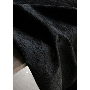 Mode 88% Polyester 12% Nylon Zwarte Knop Zijde Stereo Borduren Stof Diy Jurk Rugzak Achtergrond Decoratieve Pakket Stof