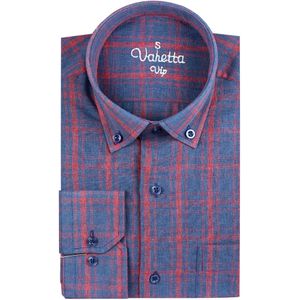Mannen Shirt Plaid 100% Katoenen Shirts Voor Mannen Enkele Patch Pocket Lange Mouwen Button-Down Shirt Casual Regelmatige fit Door Varetta