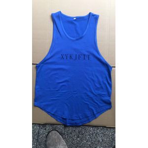 Xykjfit Gym Tank Tops Mannen Mouwloze Tank Tops Voor Jongens Bodybuilding Kleding Hemd Fitness Stringer Workout Vest