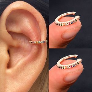 2 Stks/zak Eenvoudige Earcuff Clip On Oorbellen Voor Meisje Cz Oor Manchet Niet Doorboord Oorbel Geen Zonder Gat Vrouwen Kraakbeen oorbellen