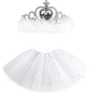 Baby Zomer Baby Meisje Prinses Tule Tutu Rok Ballet Dance Party Mini Rokken Met Kroon Foto Props 2 Stuks