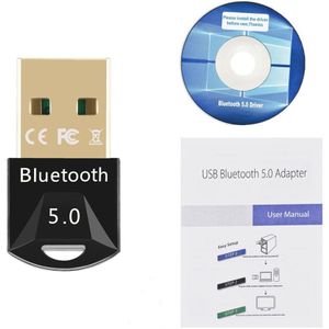 Bggqgg Usb Bluetooth 5.0 Bluetooth Adapter Ontvanger 5.0 Bluetooth Dongle 5.0 Adapter Voor Pc Laptop 5.0 Bt Zender