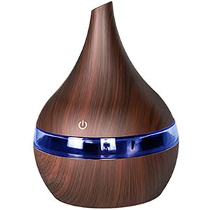 145x110MM 300ml 5V DC/USB Houten Ultrasone Luchtbevochtiger USB Elektrische Aroma Essentiële Olie air Diffuser Voor Auto