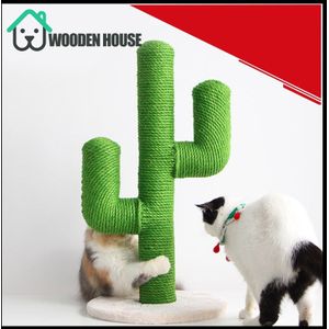 Cactus Vormige Cat Klimmen Boom Speelgoed Scratcher Dier Grappig Krabpaal Boom Activiteit Beschermen Meubels Huisdier Huis