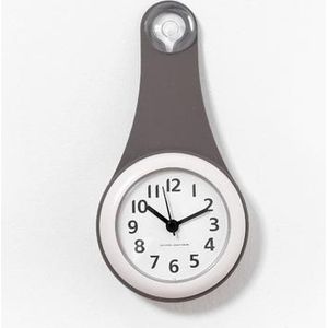 Badkamer Keuken Koelkast Wandklok Creatieve Siliconen Zuignap Waterdicht Anti Stille Woondecoratie Muur Horloge