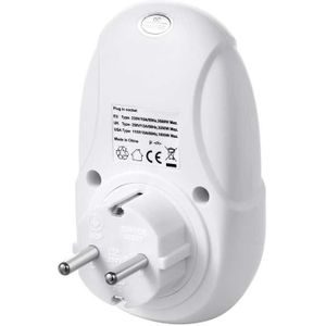 Nashone RC100 Draadloze Afstandsbediening Lichtschakelaars Voor Huishoudelijke Apparaten, Draadloze Schakelaar, 1 Remote 3 Plug Socket, tot 100ft
