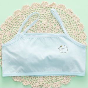 4 Stks/partij Katoen Jonge Meisjes Training Beha Kids Vest Ondergoed Kinderen Bras 7 Tot 15 Jaar Oude Meisjes Effen Kleur tank Top