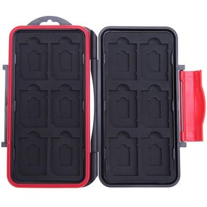 Waterdichte Memory Card Case 12 Slots Capaciteit Anti-Shock Opslag Houder Box Cases Protector Voor Sd/Micro Sd/Tf Kaarten