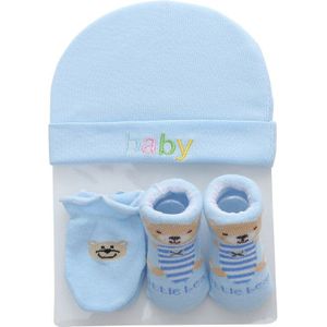 Herfst Winter Baby Muts En Wanten Meisje Jongen Cap Sokken Comfy Infant Hoed & Handschoenen Katoen Peuter Pasgeboren Baby Accessorise voor 0-3