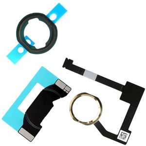 Voor Ipad 6 Air 2 A1566 A1567 Home Button Flex Cable Assembly + Home Key Rubber Pakking En Spacer Houder voor Ipad Mini 4