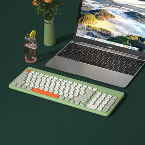 Eaor 2.4G Draadloze Gaming Toetsenbord En Muis Set Ronde Keycap Stille Draadloze Toetsenbord Muis Combo Voor Pc Gamer Desktop laptop