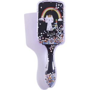 Cartoon Regenboog Eenhoorn Panda Haar Borstel Luchtkussen Kam Transparante Massage Haar Kam Plastic Detangling Hair Brush Voor Meisjes