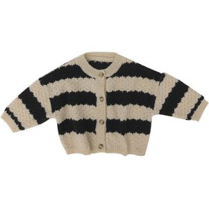 2022 Herfst Kinderen Lange Mouw Trui Kinderen Jongens Gestreepte Gebreid Vest Meisjes Tops Gebreide Trui Mode Jas Jas