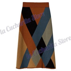 Herfst Winter Meisjes Gebreide Rok Wol Wolfandrita Julia Diamanten Rok 2-10years A-Lengte Kinderen Kleding Meisjes