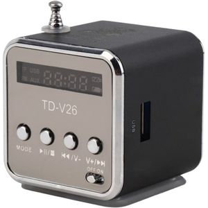 Mini Digitale Draagbare Radio Fm Mini Radio Internet Fm Radio Speaker Usb Sd Card Player Voor Mobiele Telefoon Pc Muziek speler TD-V26