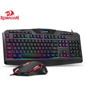 Redragon S101 Bedrade Gaming Toetsenbord Muis Combo Rgb Backlit 3200 Dpi Toetsenbord Muis Set Voor Windows Pc Gamers