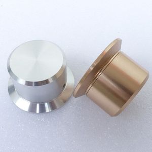 1Pcs Aluminium Knop Potentiometer Knop 44*27*6Mm Goud Zilver Potentiometer Cap Volume Knop Switch Cap voor Hi-Fi Versterker