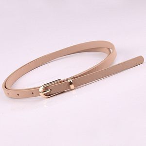 Vrouwen Slim Dunne Jurk Riem Lederen Riem Gesp Zwart Wit Blauw Skinny Vrouwelijke Riem Tailleband