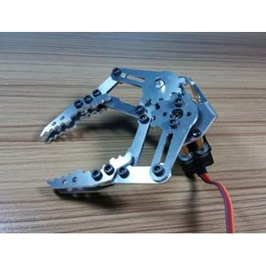 Zilver Robotic Arm Houder Aluminium Grijper Hand Metalen Robot Klauw Met MG996r Servo Voor Arduino Diy Project Stem Speelgoed onderdelen