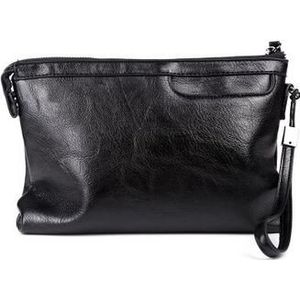 Mannen Handtassen Tij Grote Capaciteit Envelop Zacht Lederen Clutch Bag