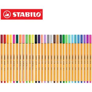 25 Stuks Stabilo Point 88 Fineliner 0.4Mm Kleur Marker Pen Gel Inkt Roller Duitsland