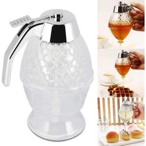 Honing Siroop Knijpfles Honing Jar Container Bee Drip Dispenser Waterkoker Opslag Pot Standhouder Sap Siroop Cup Keuken Gadget