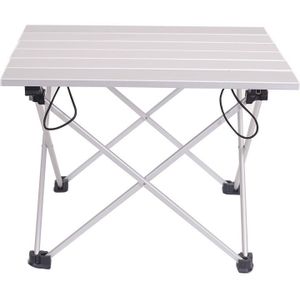 Aluminium Tafel Outdoor Camping Tafel Draagbare Klaptafel Camping Zelf Rijden Tafel Zilver