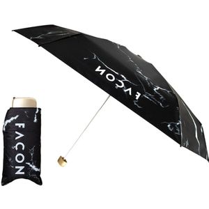 Marmer Patroon Paraplu Ultra-Dunne Licht Kleine Parasol Womens Vijf-Foling Zon Regen Paraplu Reizen Portable Pocket Mini paraplu