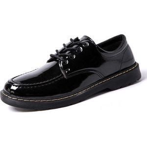 mannen jurk schoenen formele zakelijke werk zachte lakleder teen voor man mannelijke mannen oxford flats maat 39 -44 Y4-38