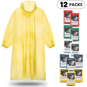 Wegwerp Regenjas Hooded Regen Poncho Waterdicht Voor Mannen Vrouwen 4 Packs 8 Packs 12 Packs 20 Packs