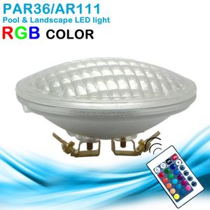 RGB LED Par36 licht zwembad Landschap 12 V DC boot verlichting lamp Rood/Groen/Blauw 12 W afstandsbediening dynamische kleur AR111