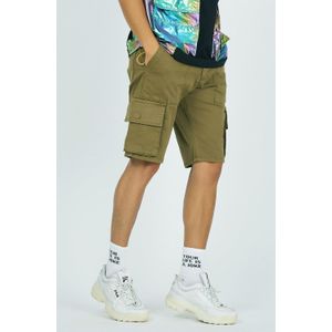 Denim Republiek Mannen Kaki Cargo Capri Shorts Mannen Cargo Shorts Joggers Shorts Mannen Casual Katoenen Korte Broek