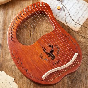 16/19 String Hout Gevoerd Kleine Harp Laiya Piano Te Leren Draagbare Mahony Massief Houten Lier Piano Niche Instrument