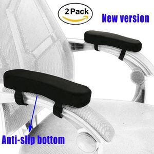 2 stuks Stoel Armsteun Pads Ultra-Zachte Memory Foam Elleboog Kussen Ondersteuning Universal Fit Voor Huis of Kantoor Stoel voor Elleboog Relief