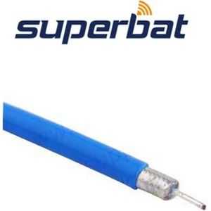Superbat M17/60 RG142 RG141 / 10ft Coaxiale Kabel Blauw Rf-coaxkabel
