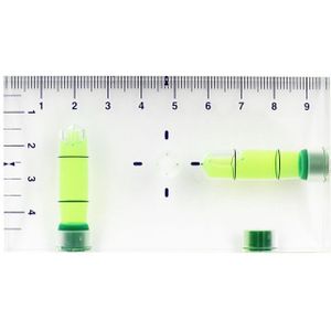Ultra-transparante Mini Waterpas Bubble Heerser Inclinometer Meetinstrumenten Twee Richting Magnetische Beschikbaar 1PCS