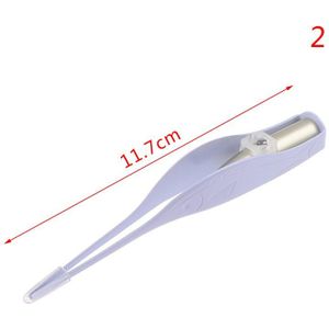 1Pcs Ingebouwde Led Lichten Oor Wax Pickers Cleaner Zaklamp Earpick Oorsmeer Remover Tweezer Lichtgevende
