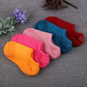 Sokken Vrouwen Winter Warm Elastische Thuis Dikke Vloer Sokken Vrouwen Zachte Fleece Antislip Onzichtbare Sok Slippers 5 pairs