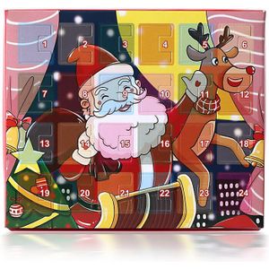 Kerst Advent Kalender Sneeuwpop Kinderen Kalender Doos Met Mode Armband Sieraden 24 Dagen Diy Charmes Set Voor Kinderen 3